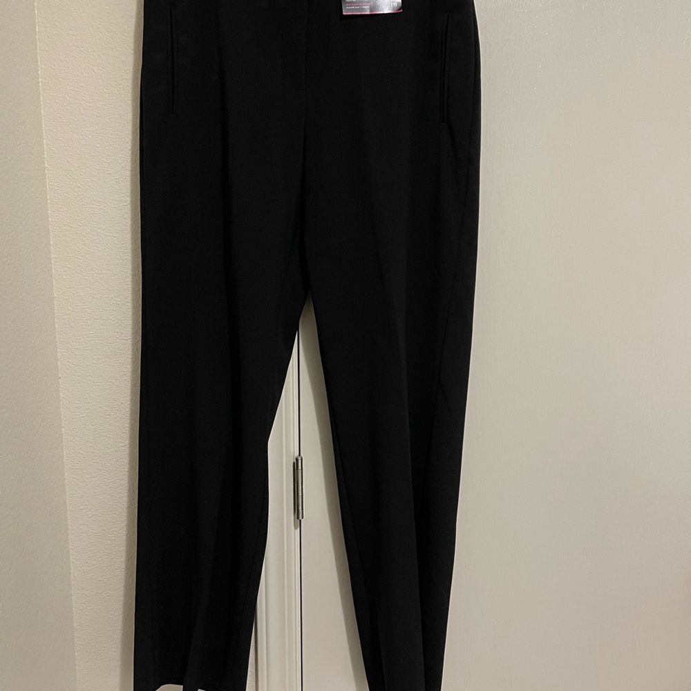 George Black Dress Paris Fit Pants Sleek Tailored Minimalist NWT